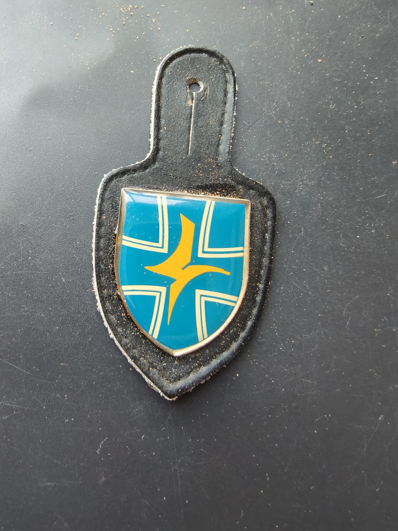 老王徽章第192期 德国联邦国防军空军第73战斗机“斯坦霍夫”战术联队证章       该联队主要装备台风战斗机