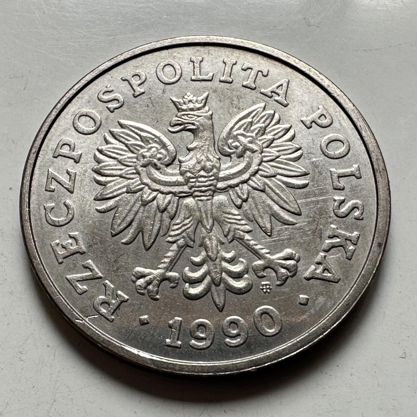 🌹外币初藏🌹🐯2026年第43场   每周二四六晚8️⃣点  世界硬币 波兰1990年50兹罗提