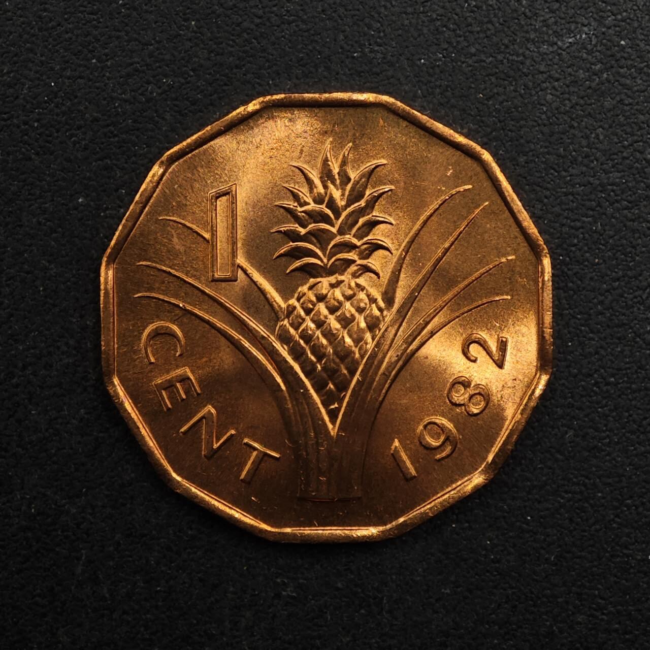 【淘币小摊】实时拍第八百九十二拍   散币场    每周一统一发货 斯威士兰1982年1分铜币