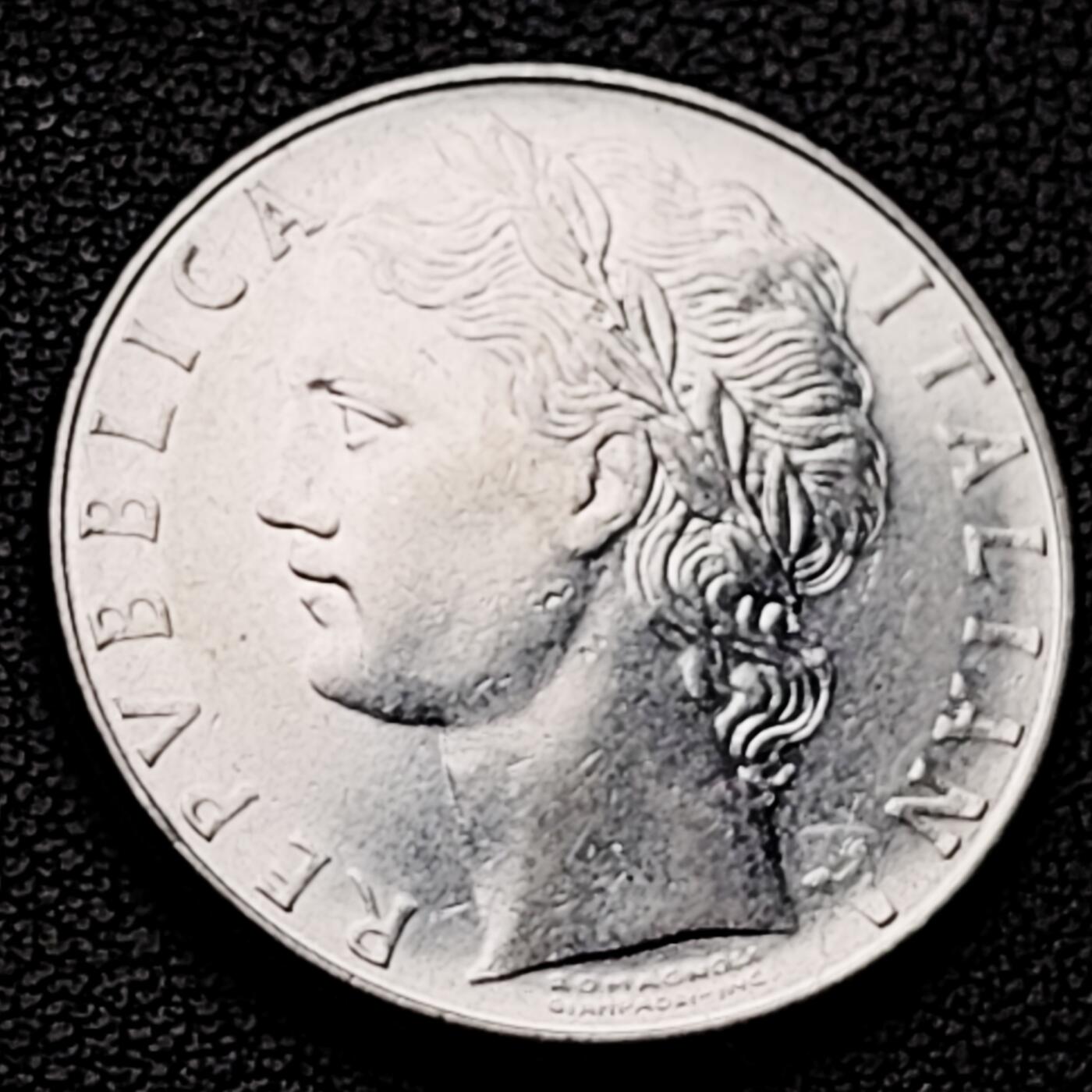 泉币菌-第227场-拍品多 请提前出价 意大利早期100里拉 月亮和记忆女神密涅瓦 不锈钢币 27.8mm