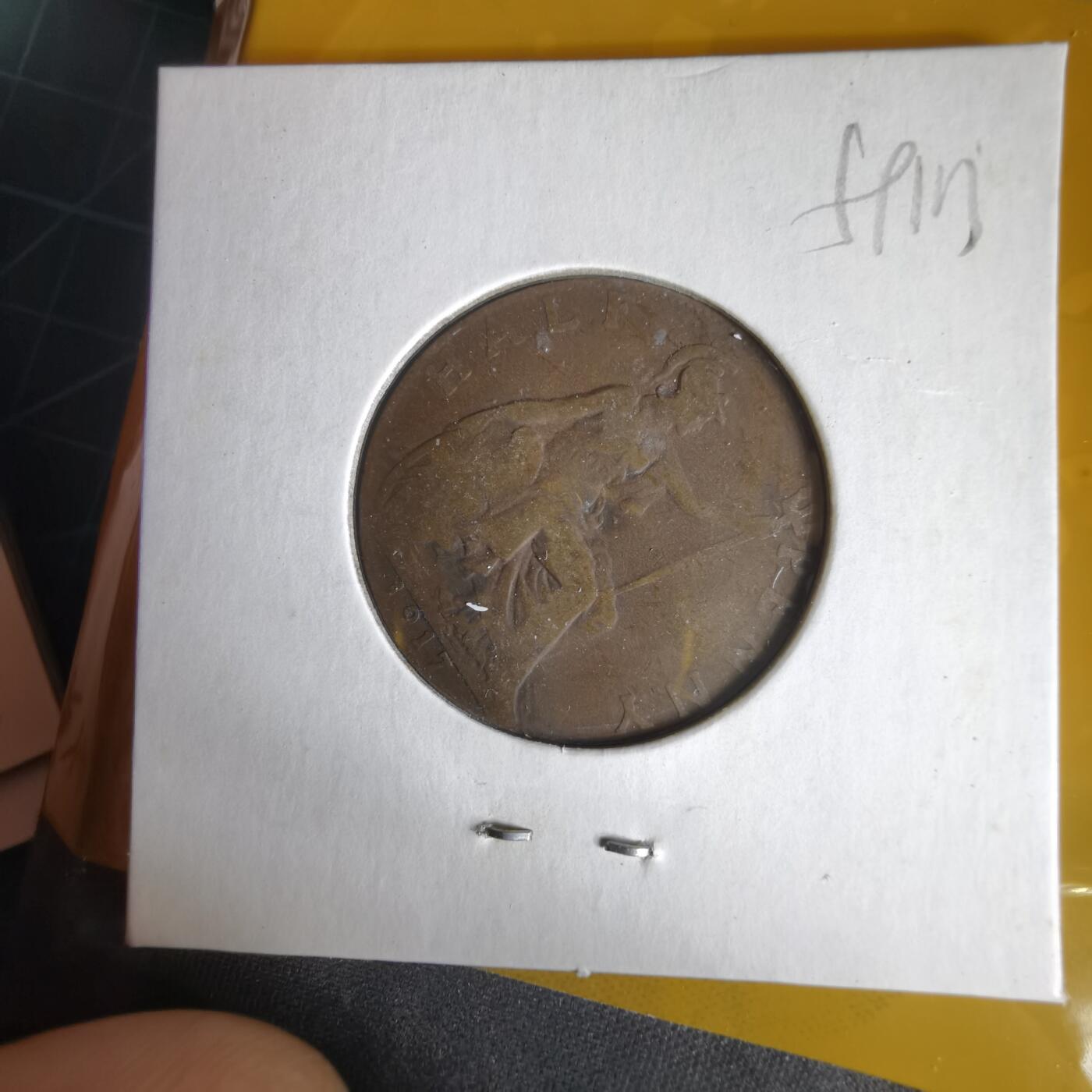 沼泽如烟--第1059场 英国1917年半便士