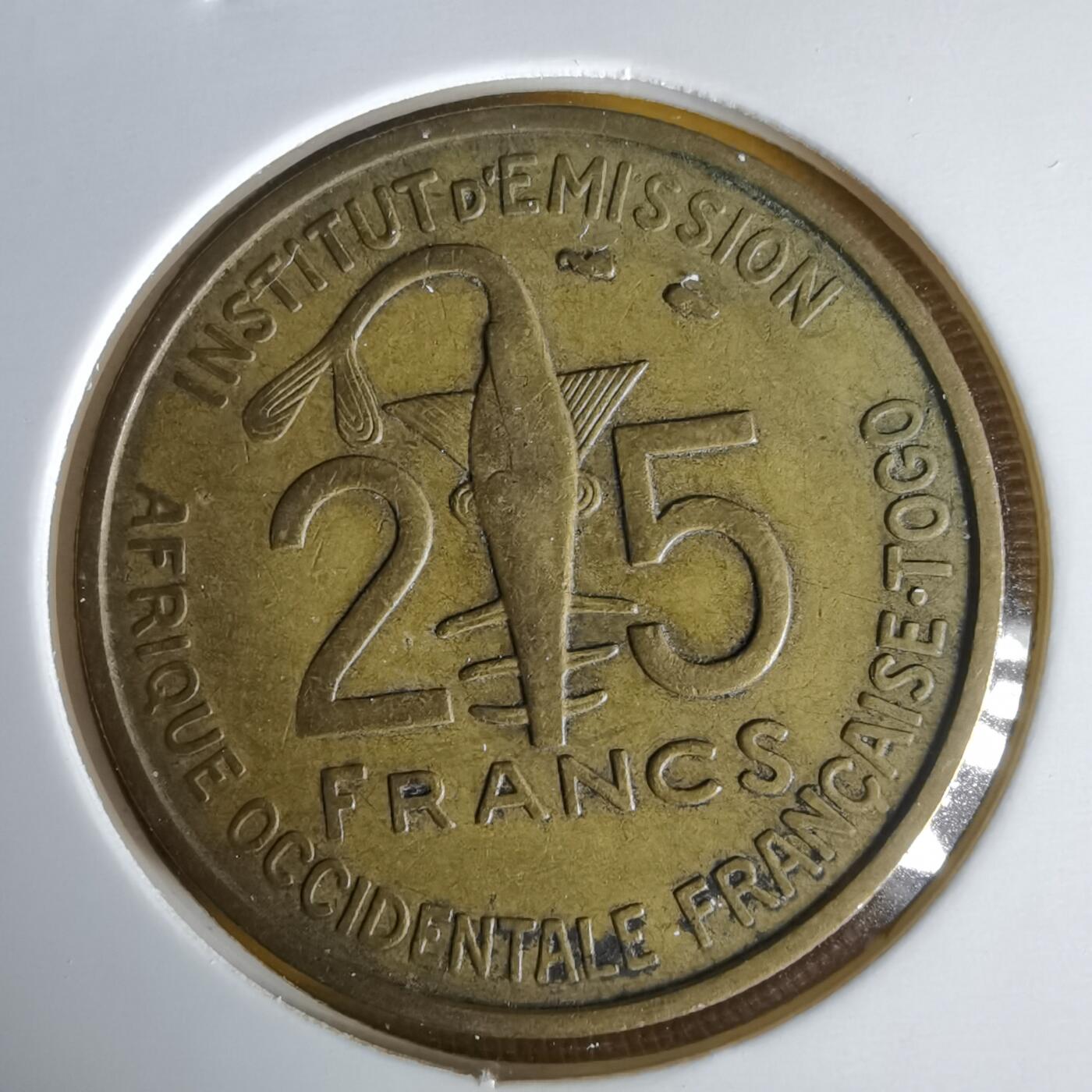 沼泽如烟--第1059场 多哥1957年25法郎