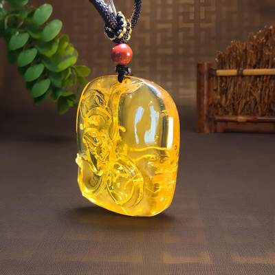 碧月说宝.君子怀瑾·当代和田玉清风专场(九) 俄料金珀雕刻件