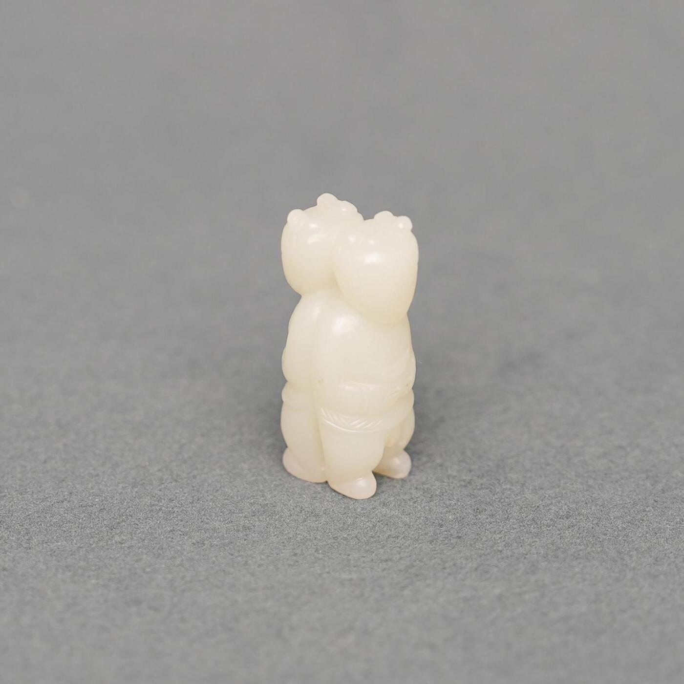  碧月说宝.韫玉流光-南京文物公司明清玉器专场（二） 白玉双童子