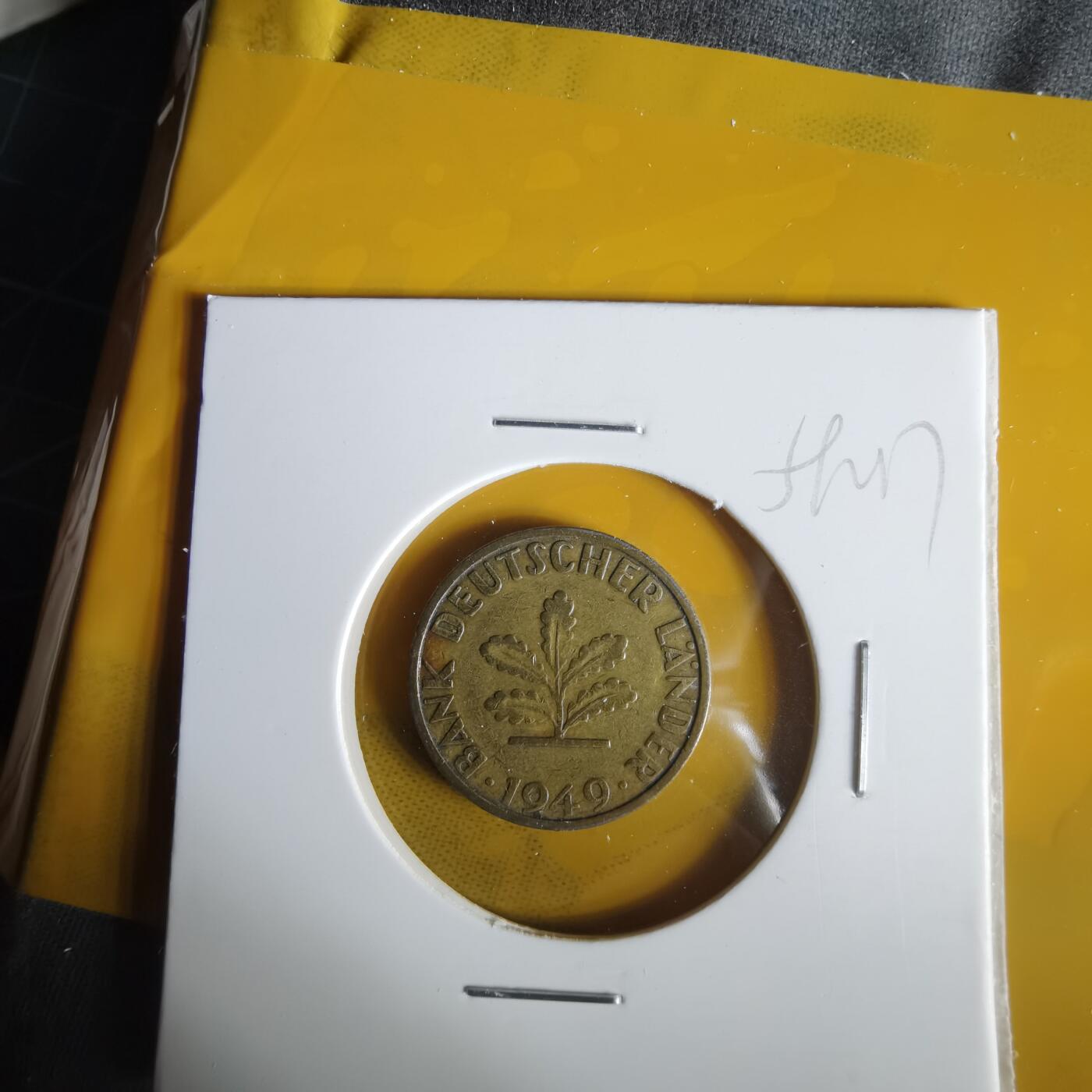 沼泽如烟--第1059场 德国1949年5芬尼银行版