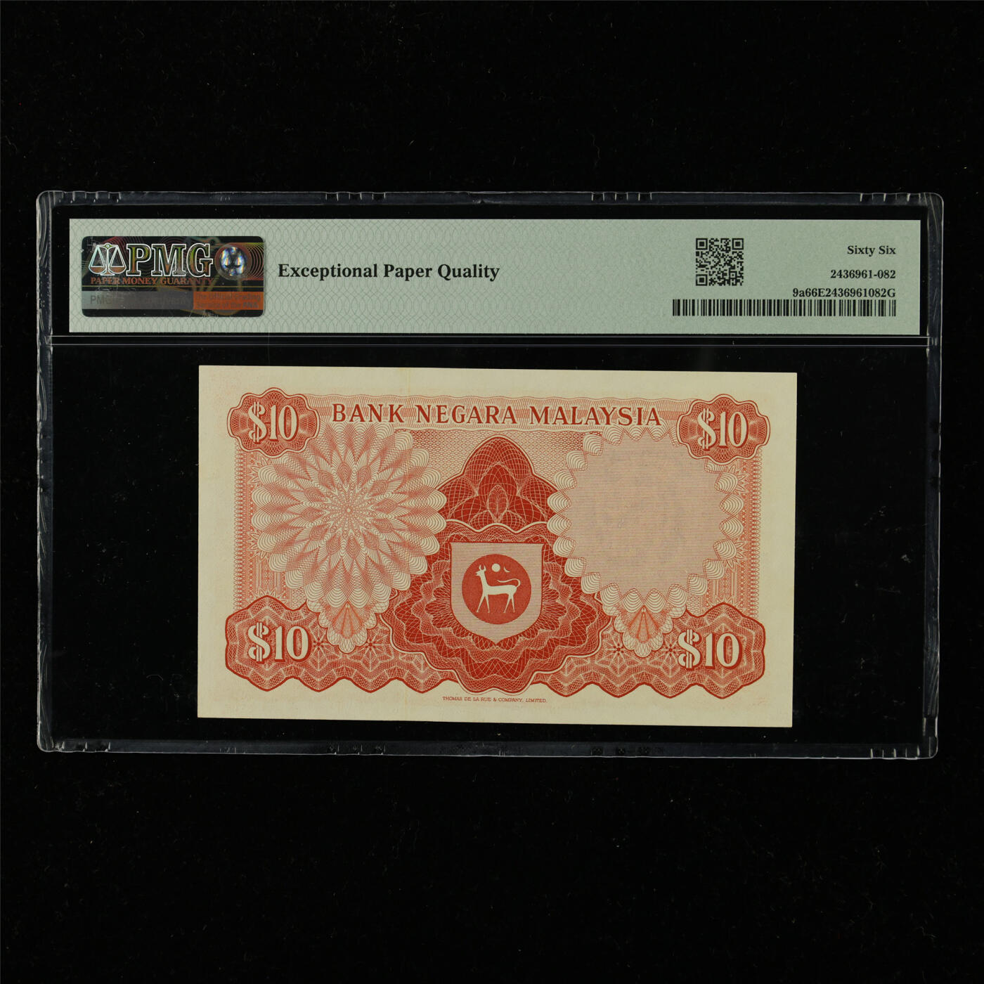 【亘邦集藏】第228期拍卖 1972-76年 马来西亚10林吉特 PMG 66EPQ C/64 299748