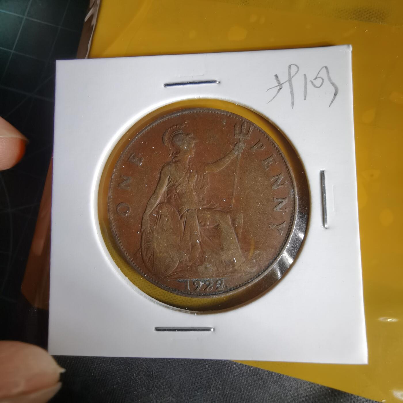 沼泽如烟--第1059场 英国1922年1便士