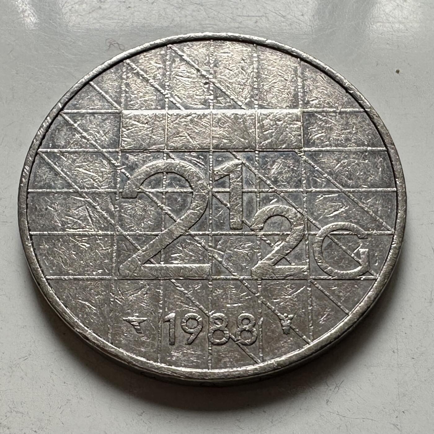 🌹外币初藏🌹🐯2026年第43场   每周二四六晚8️⃣点  世界硬币 荷兰1988年2.5盾