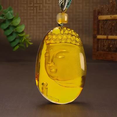 碧月说宝.君子怀瑾·当代和田玉清风专场(九) 大日如来琥珀挂坠
