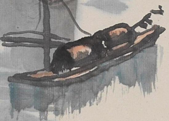 国有文物商店书画专场（六） 孙鸣邨 峡江归舟图