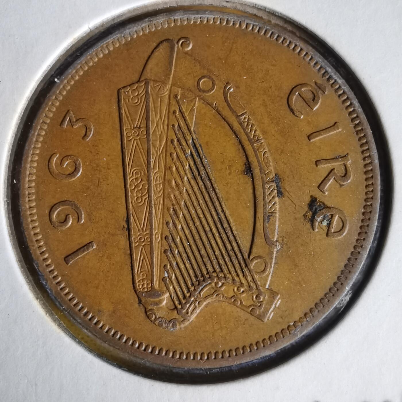 沼泽如烟--第1059场 爱尔兰1963年1便士