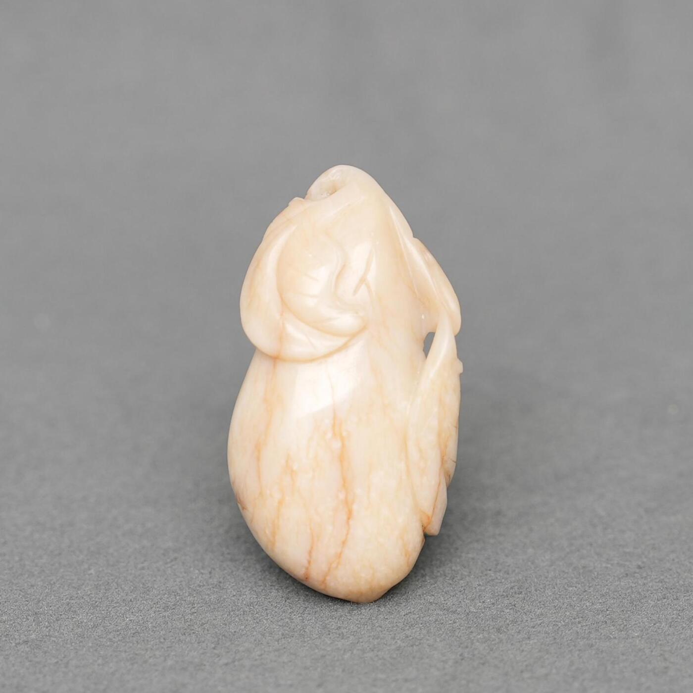 碧月说宝.韫玉流光-南京文物公司明清玉器专场（一） 黑沁瓜果圆雕