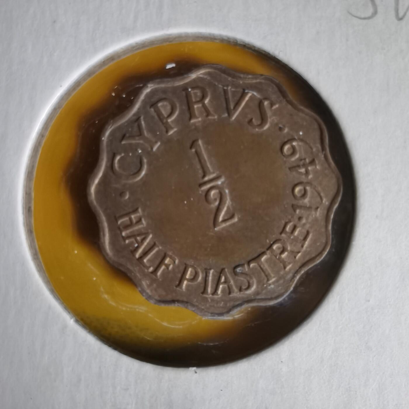 沼泽如烟--第1059场 塞浦路斯1949年二分之一皮阿斯特