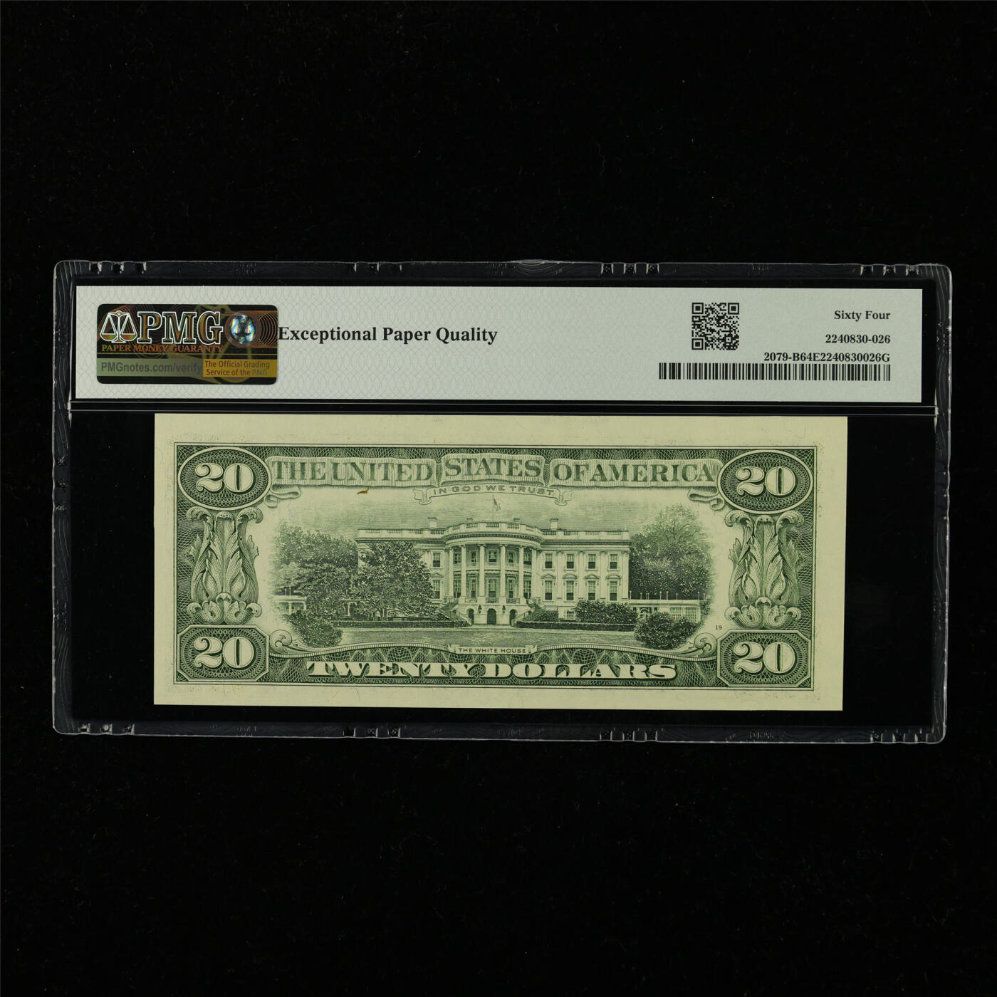 【亘邦集藏】第228期拍卖 1993年 美国20美元 PMG 64EPQ B00125759F