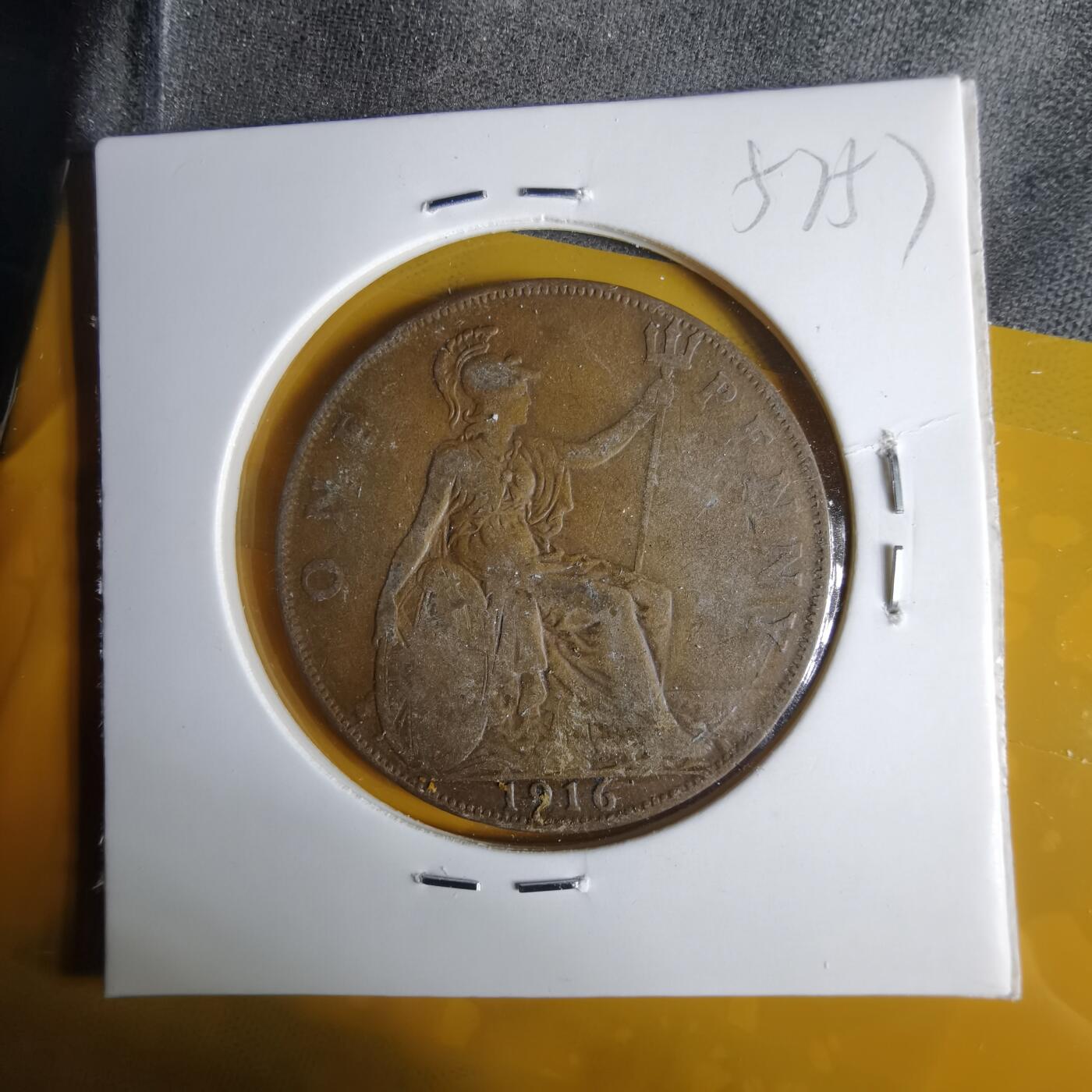 沼泽如烟--第1057场 英国1916年1便士