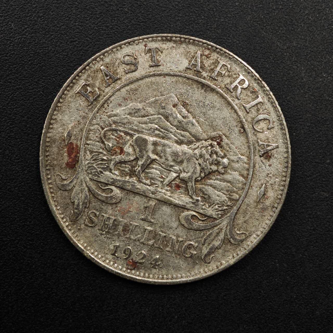 【淘币小摊】实时拍第八百九十二拍   散币场    每周一统一发货 英属东非1924年乔治五世1先令银币