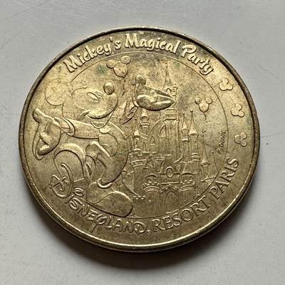 🌹外币初藏🌹🐯2026年第43场   每周二四六晚8️⃣点  世界硬币 - 法国2010年巴黎造币厂 巴黎迪士尼乐园纪念章