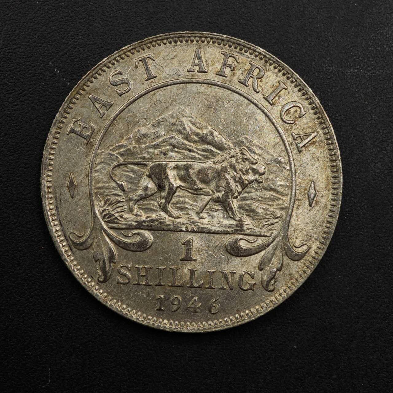 【淘币小摊】实时拍第八百九十二拍   散币场    每周一统一发货 英属东非1946年乔治六世1先令银币