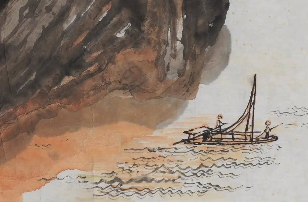 碧月说宝.当代书画专场一 侯德昌 峡江放舟图