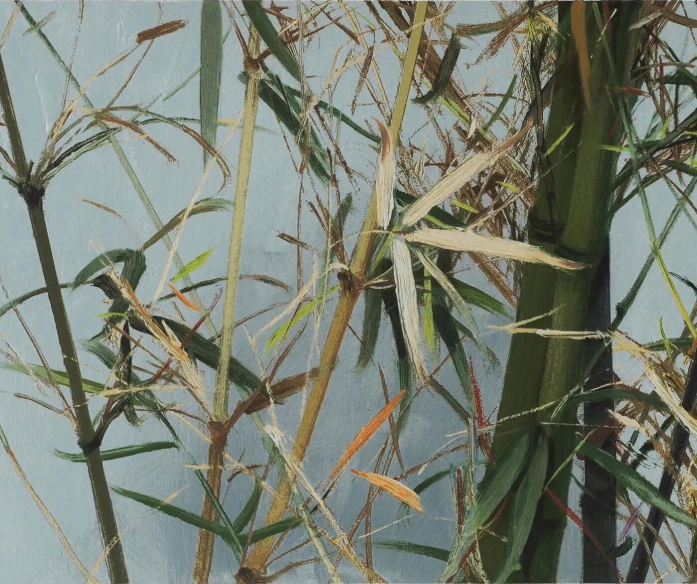 碧月说宝.当代书画专场一 冷军丝网版画 新绿