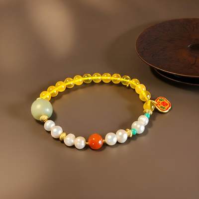 碧月说宝.君子怀瑾·当代和田玉清风专场(九) 金珀DIY手串