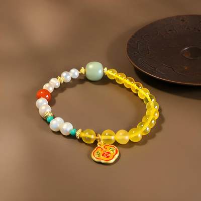 碧月说宝.君子怀瑾·当代和田玉清风专场(九) 金珀DIY手串