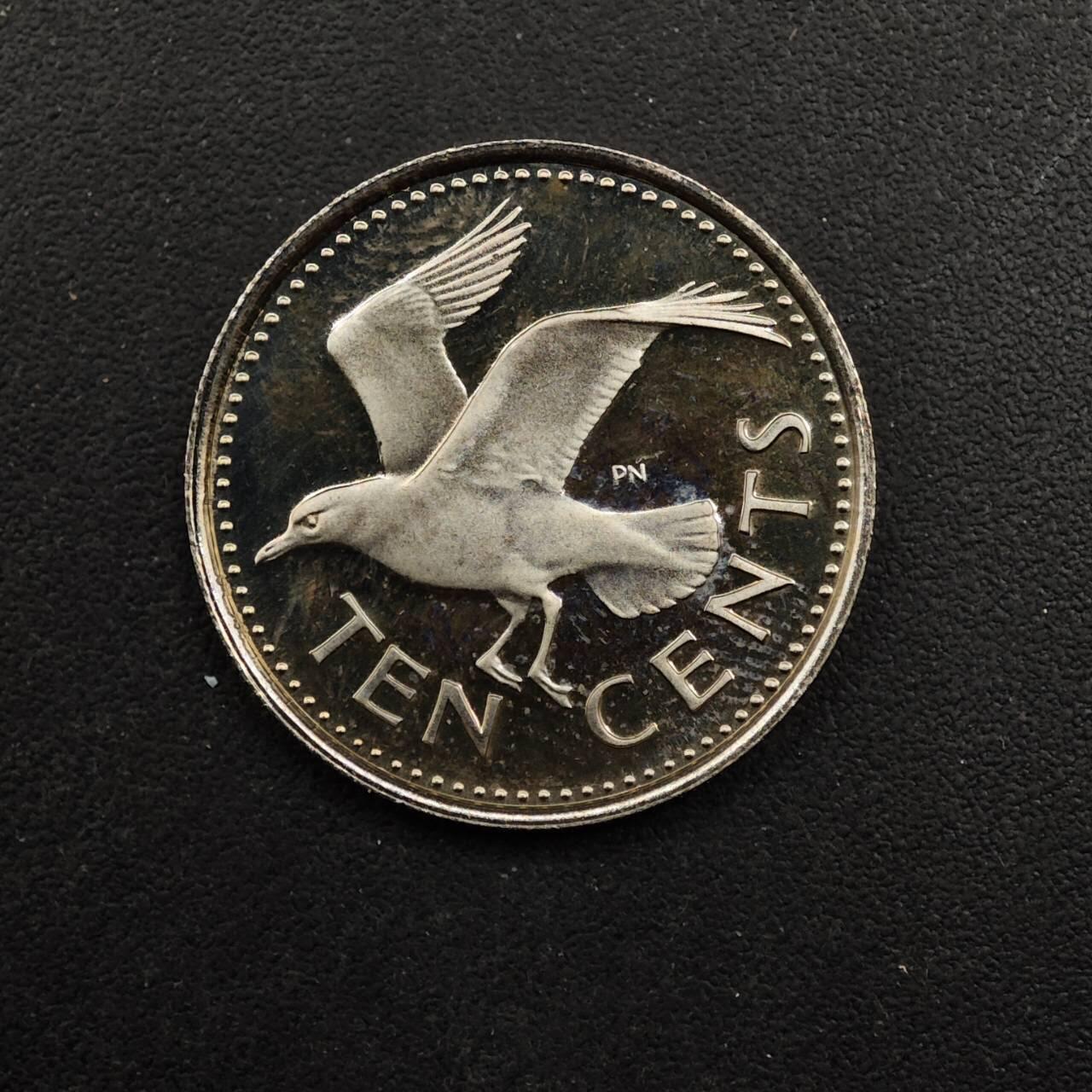 【淘币小摊】实时拍第八百九十二拍   散币场    每周一统一发货 巴巴多斯1973年10分精制镍币