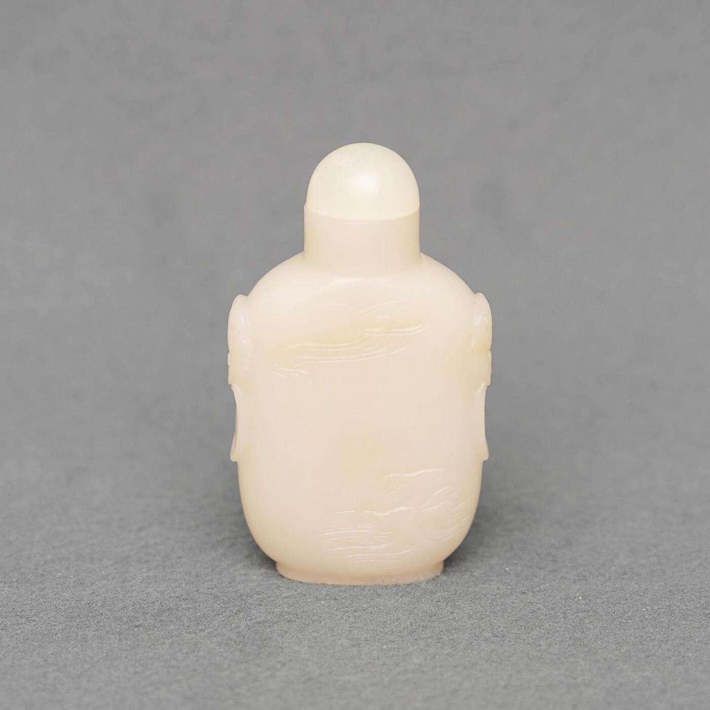 碧月说宝.韫玉流光-南京文物公司明清玉器专场（一） 白玉烟壶