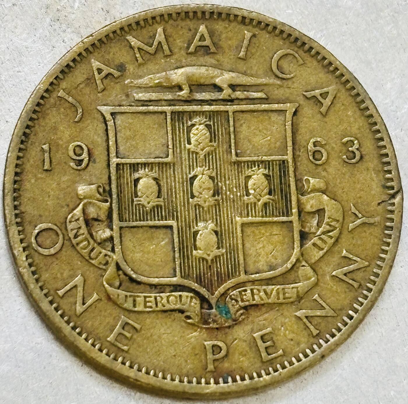 文馨钱币收藏第 300 场，银币，散币，小量德占比利时时期货币，长期接代拍业务 1963 年英属牙买加伊丽莎白二世 1 便士大铜币，第一版关门年