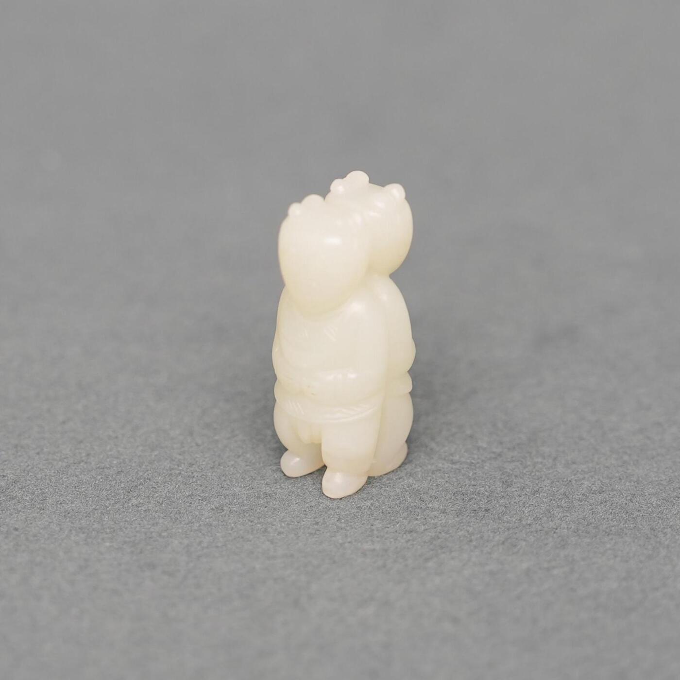  碧月说宝.韫玉流光-南京文物公司明清玉器专场（二） 白玉双童子