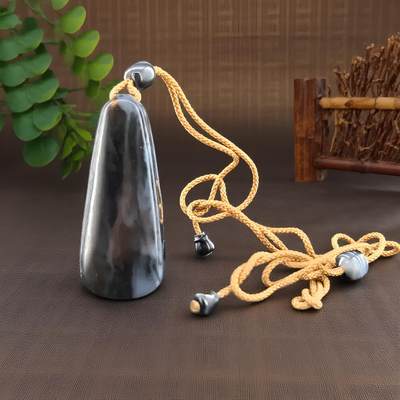 碧月说宝.君子怀瑾·当代和田玉清风专场(九) 青花籽料平安无事牌