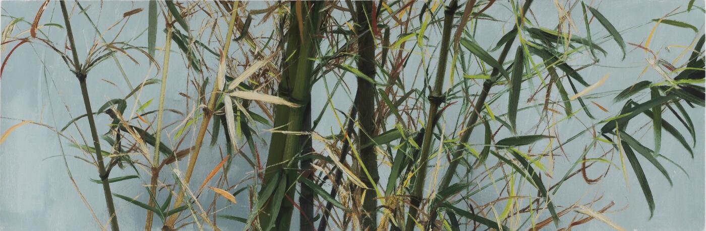 碧月说宝.当代书画专场一 冷军丝网版画 新绿