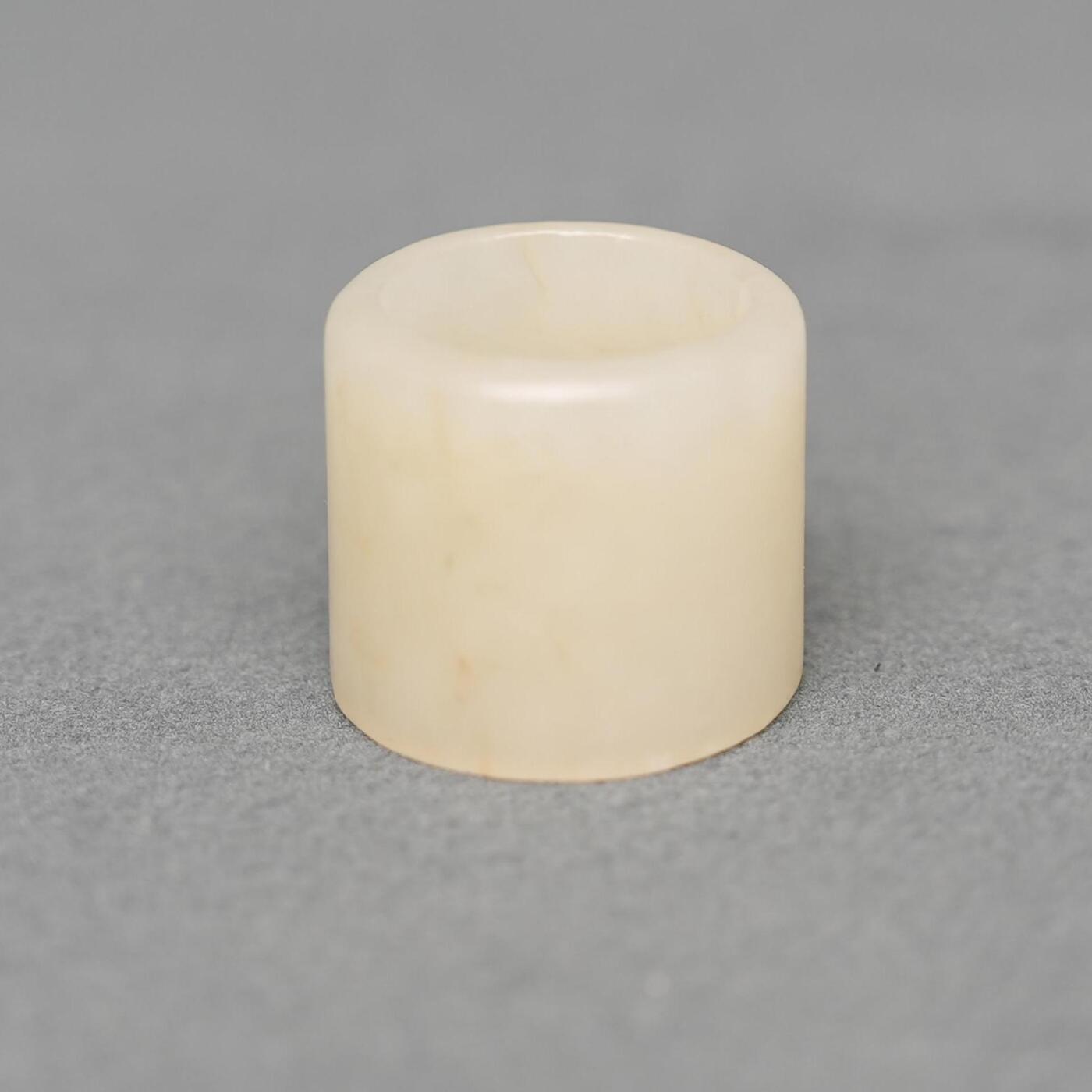  碧月说宝.韫玉流光-南京文物公司明清玉器专场（二） 白玉扳指