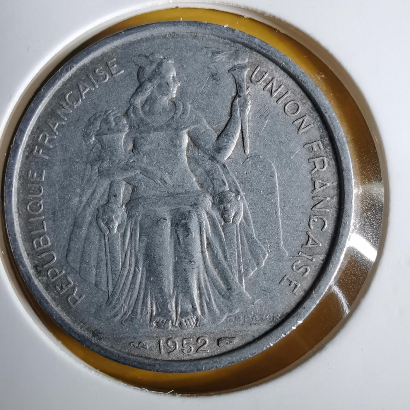 沼泽如烟--第1057场 法属新喀里多尼亚1952年5法郎