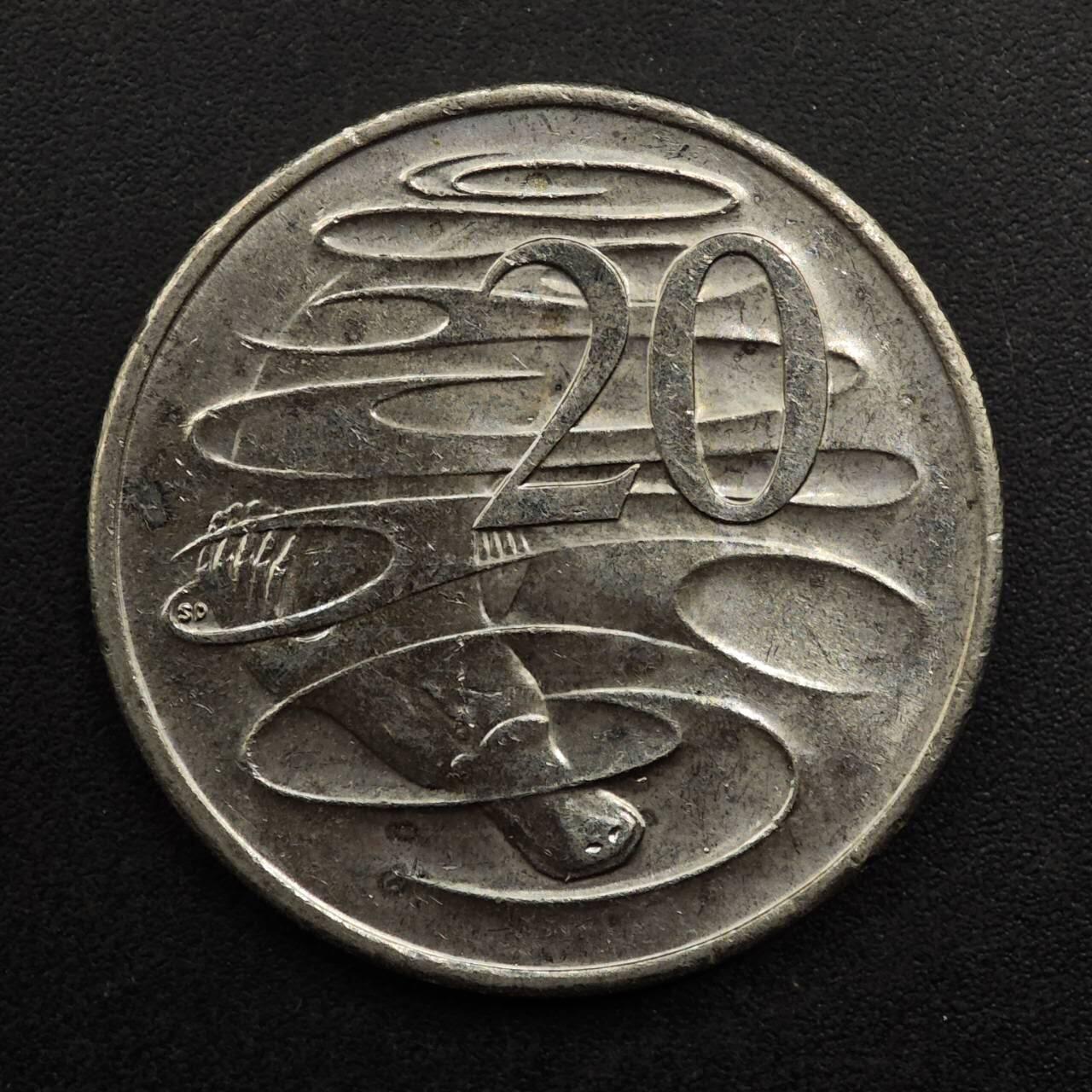 【淘币小摊】实时拍第八百九十三拍   散币场    每周一统一发货 澳大利亚2016年货币50周年20分纪念币