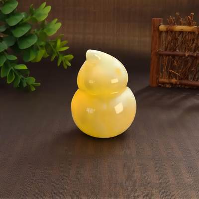 碧月说宝.君子怀瑾·当代和田玉清风专场(九) 满蜜白花白蜡立体葫芦吊坠