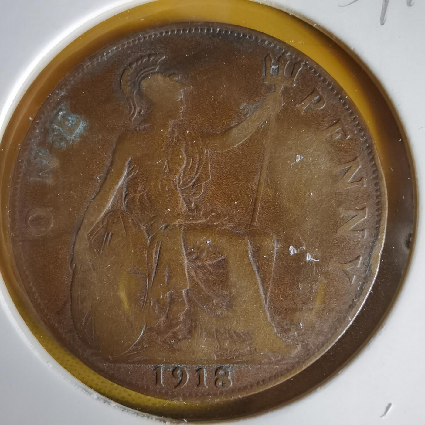 沼泽如烟--第1059场 英国1918年1便士