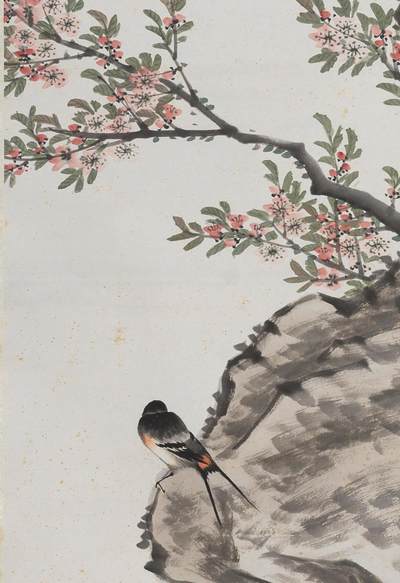 碧月说宝.近现代书画专场（九） 胡少章 携春图