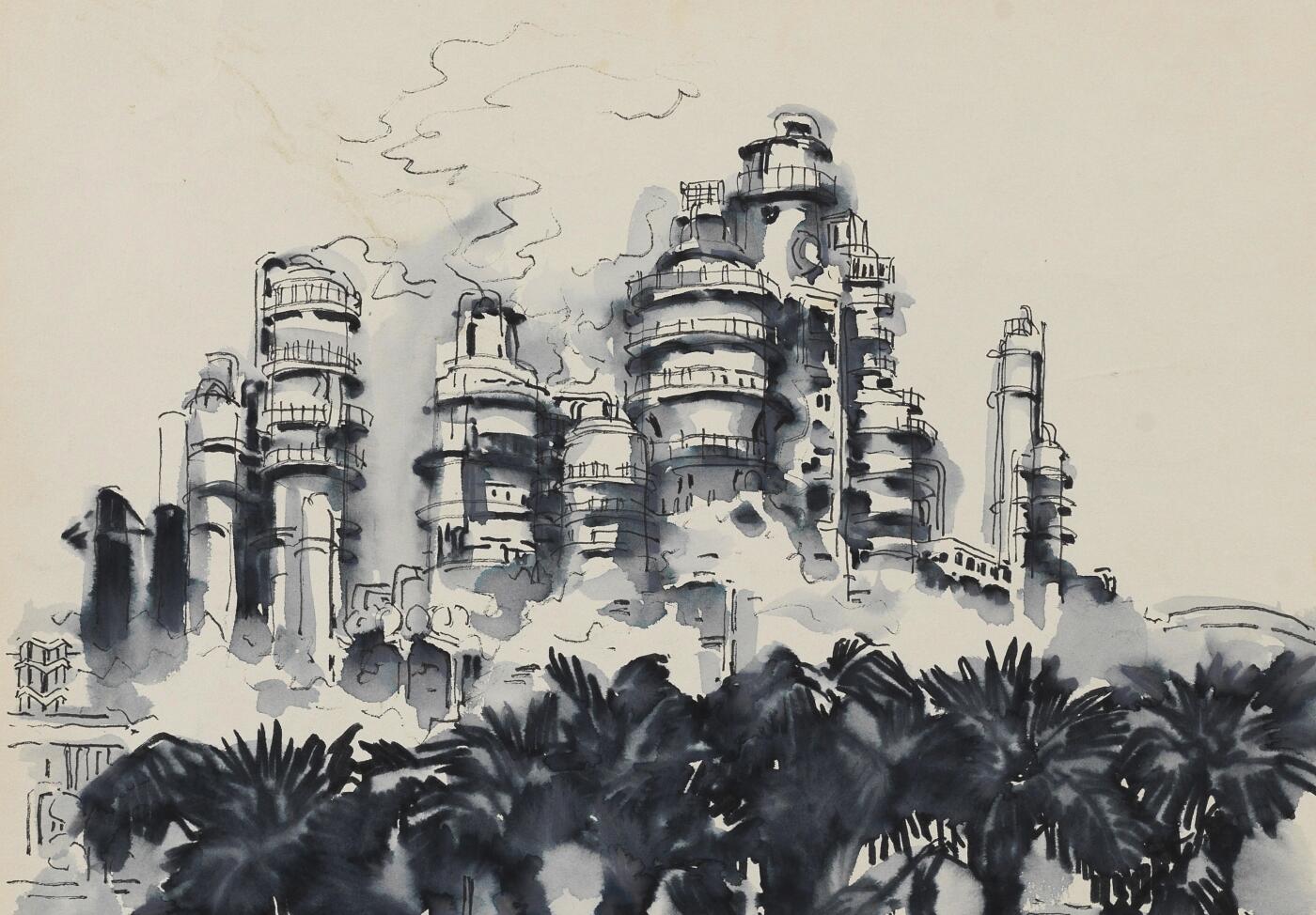 碧月说宝.当代书画专场一 邵宇 工厂新貌