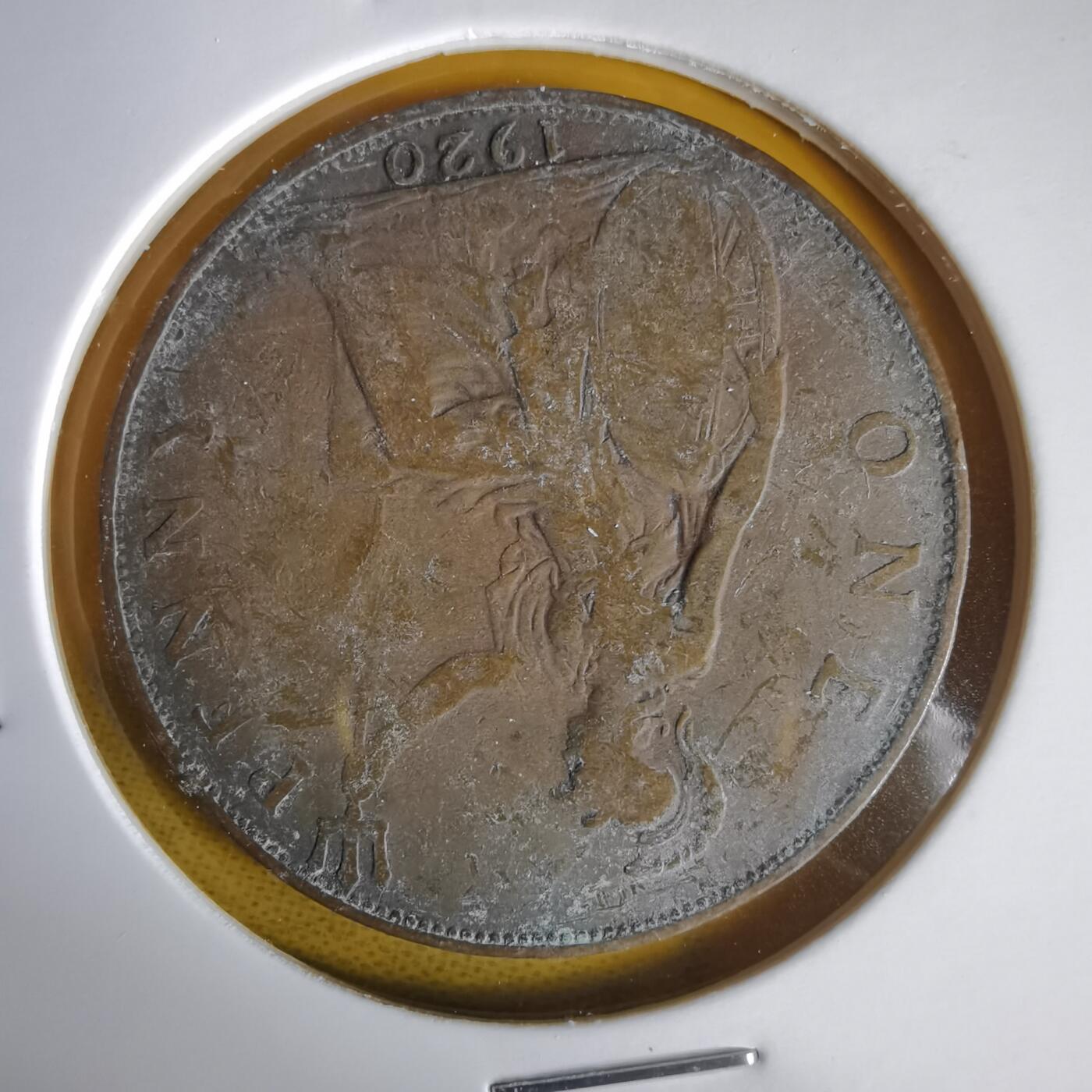 沼泽如烟--第1059场 英国1920年1便士