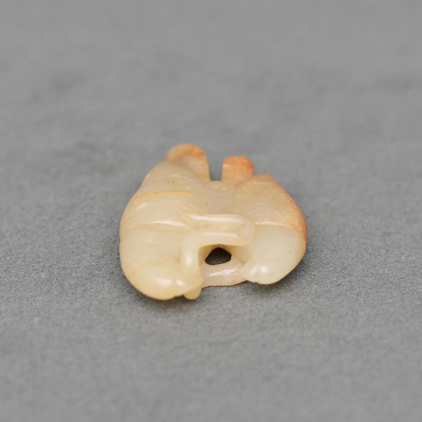  碧月说宝.韫玉流光-南京文物公司明清玉器专场（二） 双鹿叼蛇佩