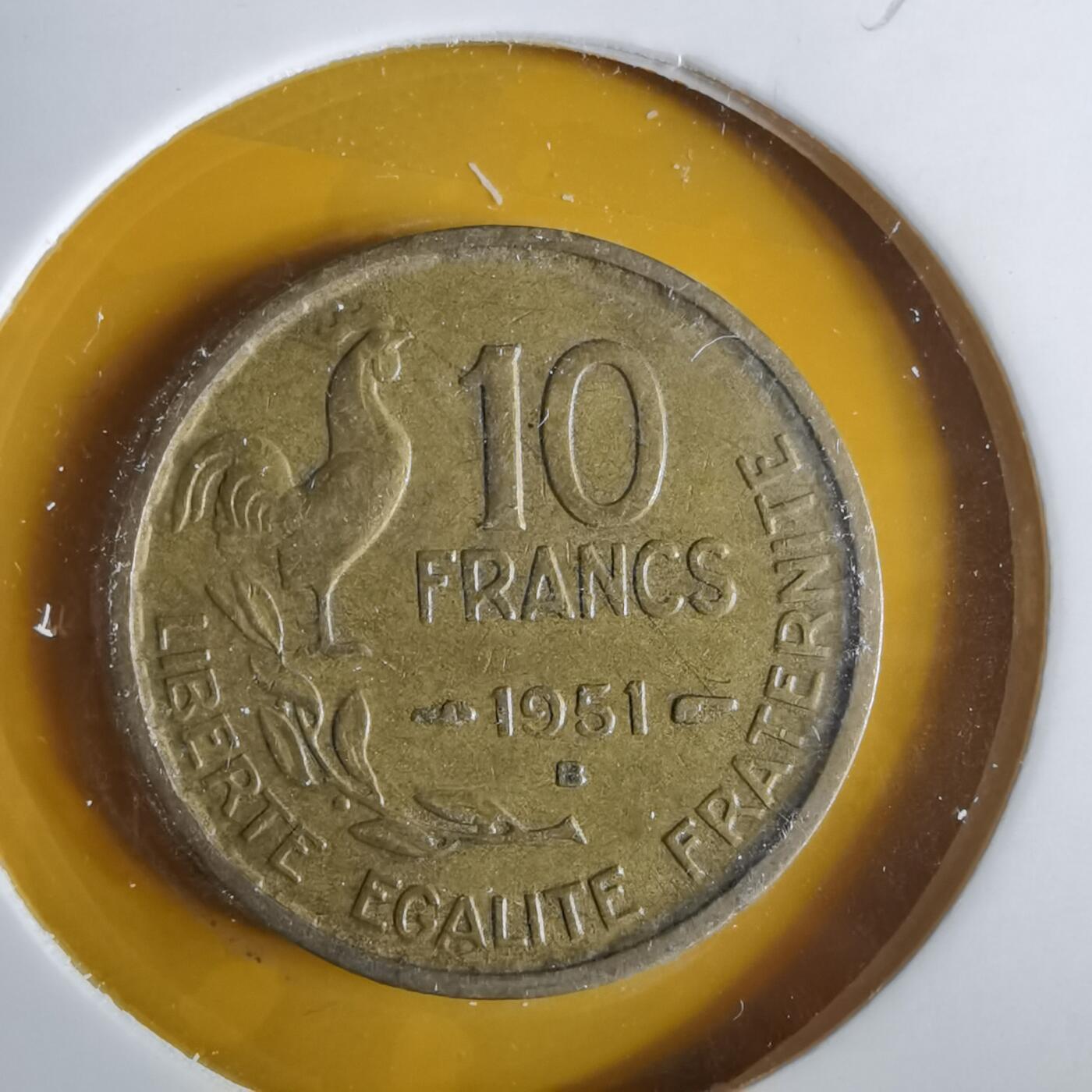 沼泽如烟--第1057场 法国1951年10法郎