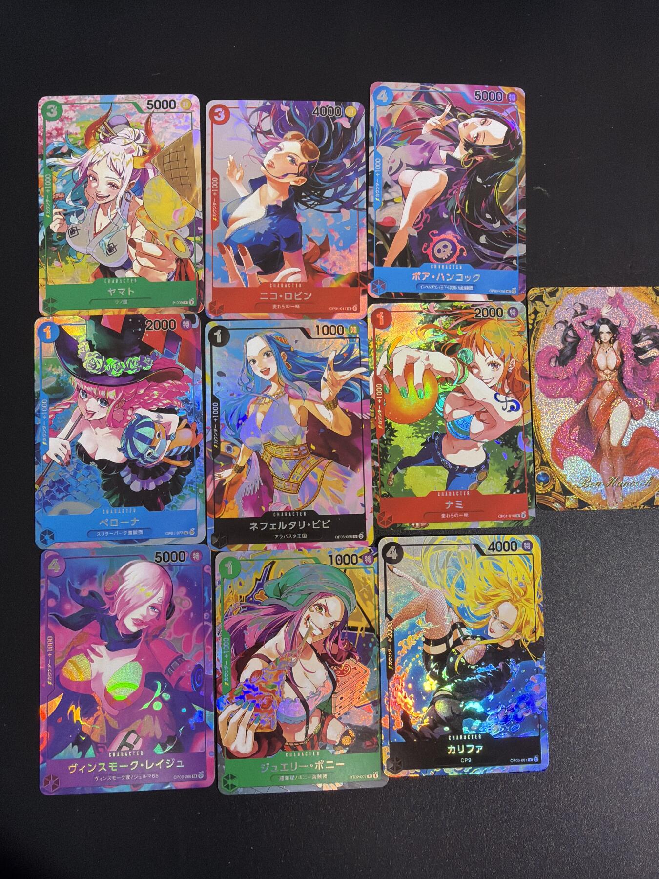 NO.30 好又多金牌大场，每周一站式配齐，方便凑单！（周6晚9点截拍，卖家送拍0抽成！） 【套卡】驴歪歪 海贼王女角色一套9张彩闪+女帝一张星光闪