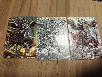 寸草不生 马年拍卖第三期 GOGOGO   张建东水浒 第二弹  原色 水墨 线稿 粗闪 一组 小旋风 柴进