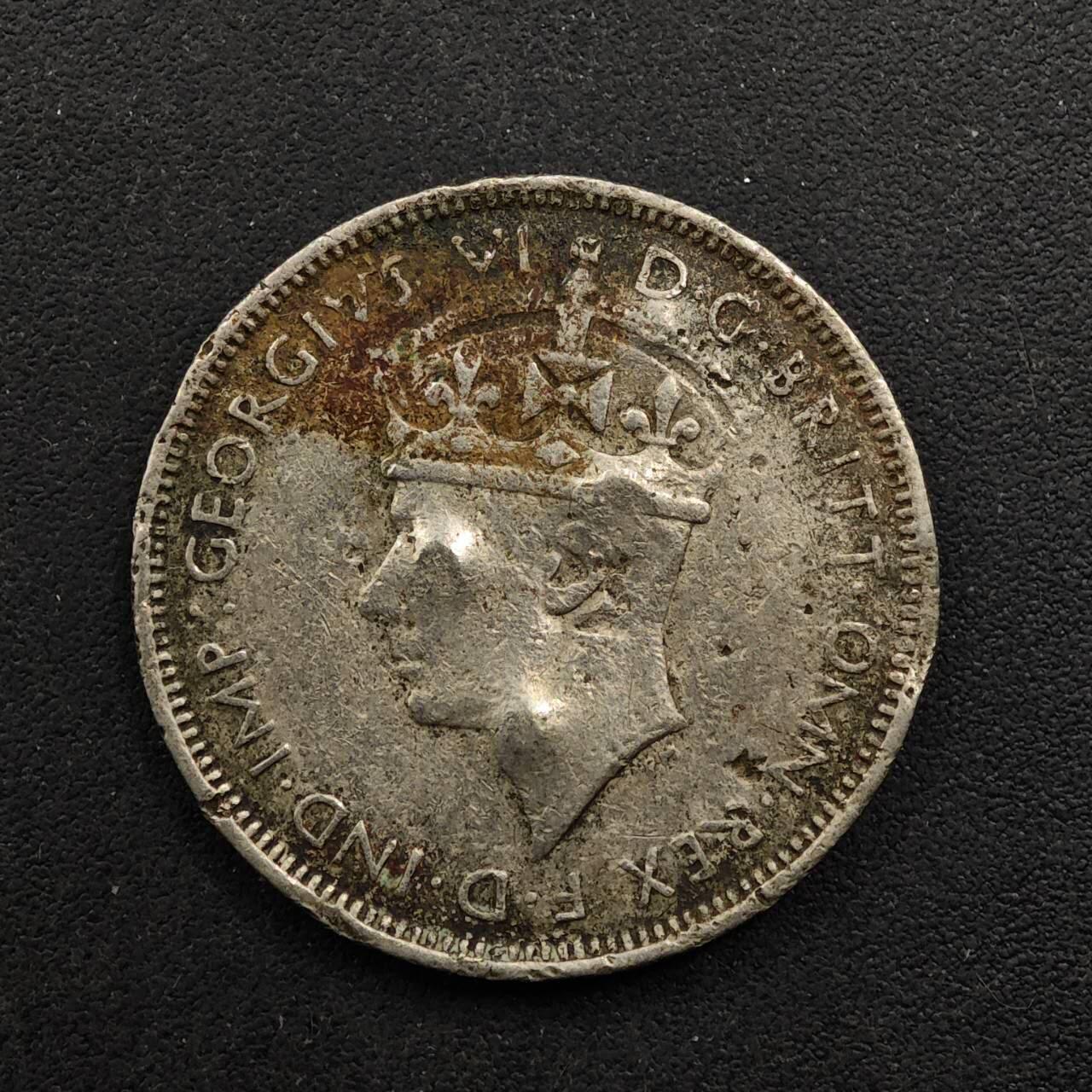 【淘币小摊】实时拍第八百九十二拍   散币场    每周一统一发货 英属西非1939年乔治六世3便士镍币