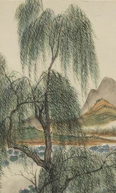 碧月说宝.近现代书画专场（九） 陈达 荷塘泛舟图