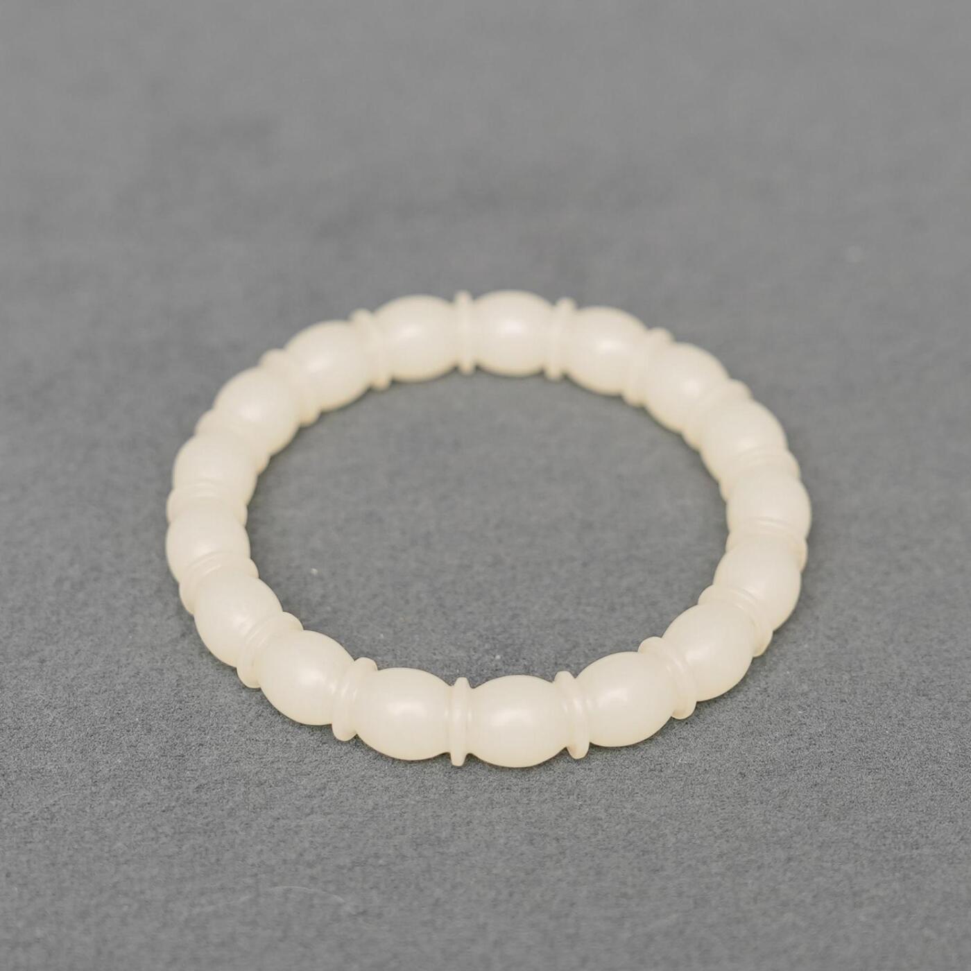  碧月说宝.韫玉流光-南京文物公司明清玉器专场（二） 玉连珠纹手镯