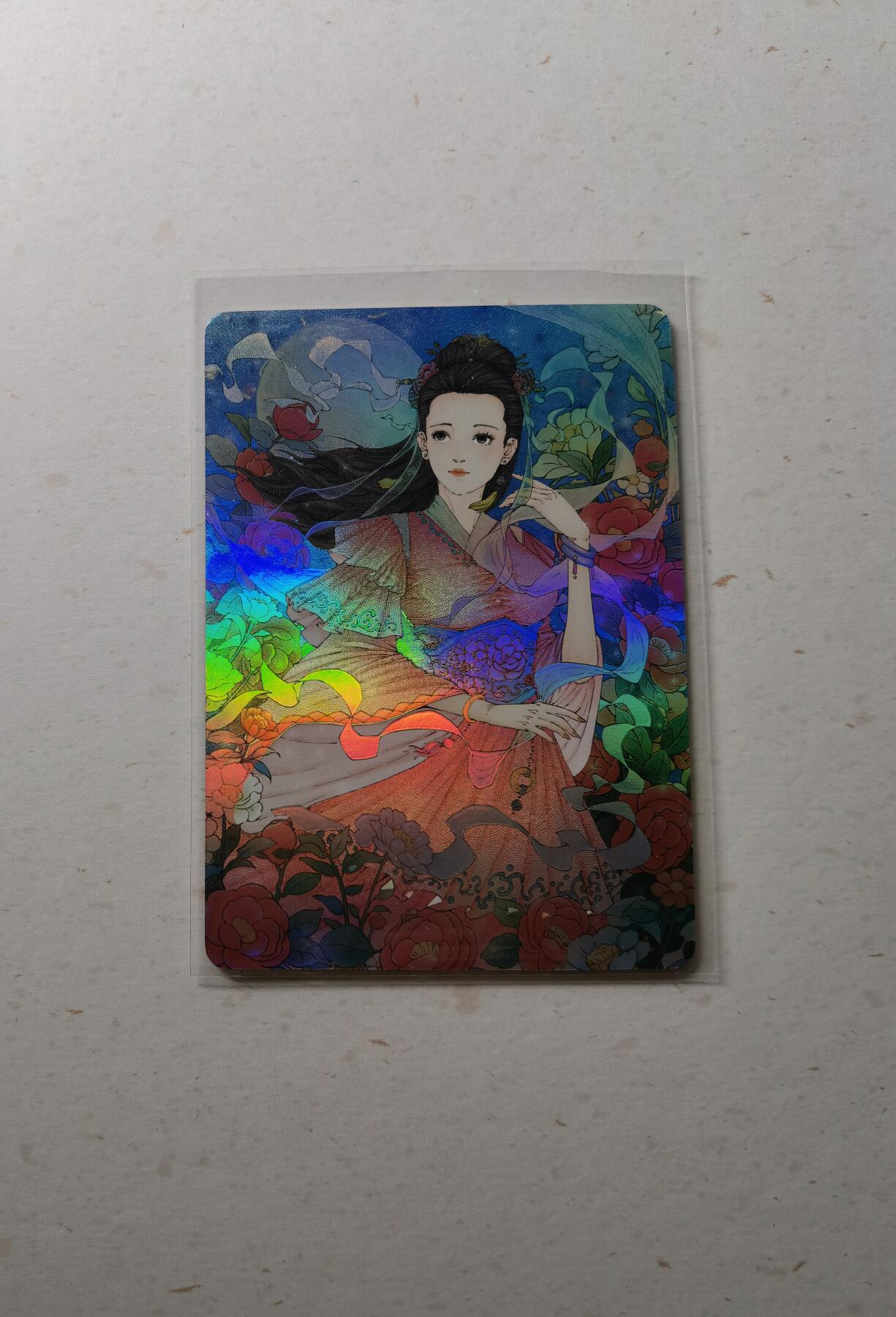 蜂潮卡牌  拍卖002期  （4月20日  21点  截拍） 小花瓣艺术文创  大乔  彩闪  限编：439/500