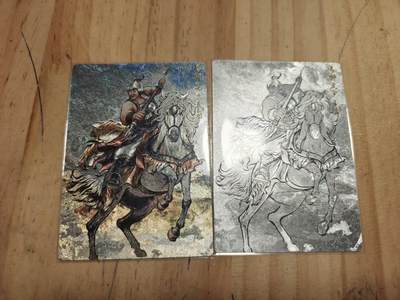 寸草不生 马年拍卖第三期 GOGOGO   张建东水浒 第二弹  原色 线稿 粗闪 一组 矮脚虎 王英