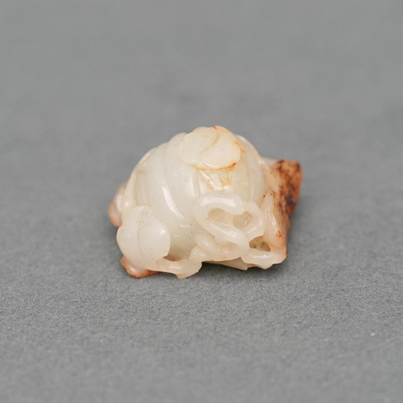 碧月说宝.韫玉流光-南京文物公司明清玉器专场（一） 带皮瓜果件